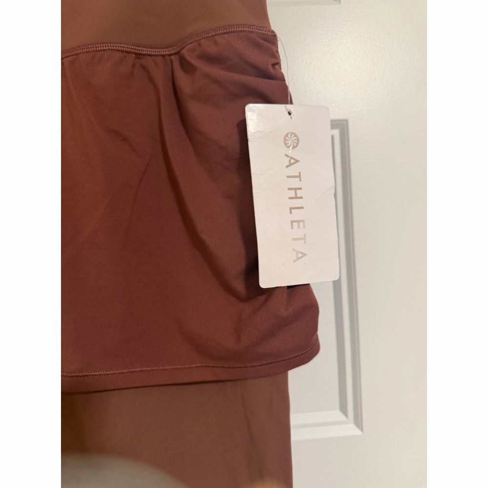 Athleta (Hearth Rose) Brown Skirted Leggings NWT SZ XL - Picture 9 of 16